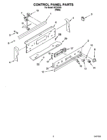 02 - Control Panel Parts parts for Whirlpool Range IKE33320 from AppliancePartsPros.com