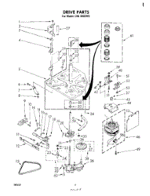 04 - Drive parts for Whirlpool Washer LHA6400W2 from AppliancePartsPros.com