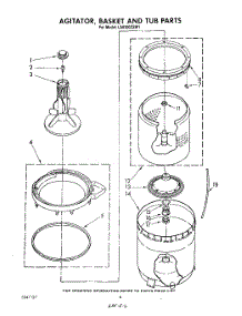 04 - Agitator , Basket And Tub parts for Whirlpool Washer LA6100XSW1 from AppliancePartsPros.com