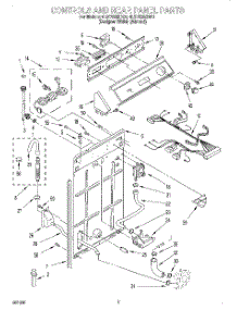 02 - Controls And Rear Panel parts for Whirlpool Washer 4LSC9255DN0 from AppliancePartsPros.com
