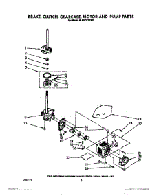 06 - Brake, Clutch, Gearcase, Motor And Pump parts for Whirlpool Washer 6LA9320XTW0 from AppliancePartsPros.com