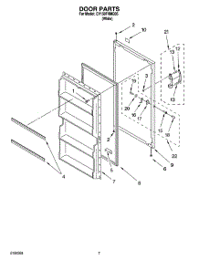 04 - Door Parts, Optional Parts (Not Included) parts for Whirlpool Freezer EV150FXMQ05 from AppliancePartsPros.com