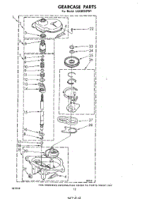 10 - Gearcase parts for Whirlpool Washer LA5600XPW1 from AppliancePartsPros.com