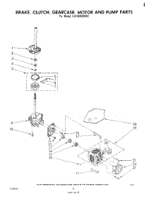 06 - Brake, Clutch, Gearcase, Motor And Pump parts for Whirlpool Washer LA7400XMW2 from AppliancePartsPros.com