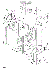 02 - Section parts for Whirlpool Dryer SEDX600JQ0 from AppliancePartsPros.com