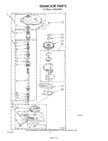 11 - Gearcase parts for Whirlpool Washer LA5950XSW0 from AppliancePartsPros.com