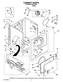 02 - Cabinet Parts parts for Maytag Dryer AGD4370TQ0 from AppliancePartsPros.com