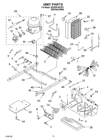 09 - Unit parts for Whirlpool Refrigerator 3XED5SHGKS01 from AppliancePartsPros.com