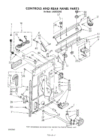 03 - Controls And Rear Panel parts for Whirlpool Washer LA6055XSW2 from AppliancePartsPros.com
