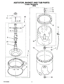 03 - Agitator, Basket And Tub Parts parts for Maytag Washer 7MNTH8000TQ0 from AppliancePartsPros.com