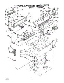 02 - Controls And Rear Panel parts for Whirlpool Washer LA5243XYN0 from AppliancePartsPros.com