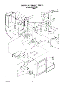 08 - Dispenser Front parts for Whirlpool Refrigerator 3XKGN701000 from AppliancePartsPros.com