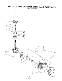 06 - Brake, Clutch, Gearcase, Motor And Pump parts for Whirlpool Washer LA5600XPW5 from AppliancePartsPros.com
