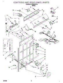 02 - Controls And Rear Panel parts for Whirlpool Washer LBR6233DQ0 from AppliancePartsPros.com