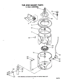 06 - Tub And Basket parts for Whirlpool Washer LA6800XMW0 from AppliancePartsPros.com