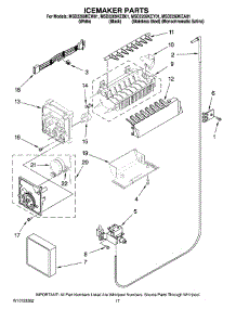 10 - Icemaker Parts parts for Maytag Refrigerator MSD2269KEY01 from AppliancePartsPros.com