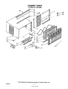 04 - Section parts for Whirlpool Air Conditioner AC1202XM0 from AppliancePartsPros.com
