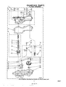 08 - Gearcase parts for Whirlpool Washer LHA5500W2 from AppliancePartsPros.com