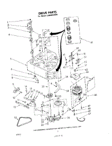 02 - Drive parts for Whirlpool Washer LA6800XKW0 from AppliancePartsPros.com
