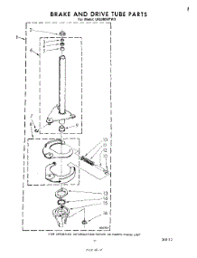 09 - Brake And Drive Tube parts for Whirlpool Washer LA5300XPW3 from AppliancePartsPros.com