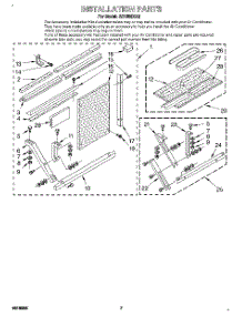 05 - Installation parts for Whirlpool Air Conditioner AR1800XA2 from AppliancePartsPros.com