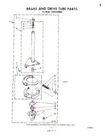09 - Brake And Drive Tube parts for Whirlpool Washer LA5430XMW3 from AppliancePartsPros.com
