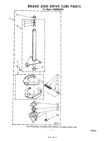 09 - Brake And Drive Tube parts for Whirlpool Washer LA5600XPW0 from AppliancePartsPros.com
