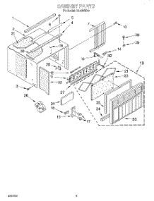 03 - Cabinet parts for Whirlpool Air Conditioner CA10WRV0 from AppliancePartsPros.com