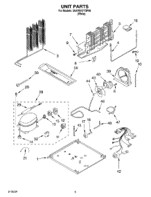 05 - Unit parts for Whirlpool Refrigerator 3XARG477GF06 from AppliancePartsPros.com