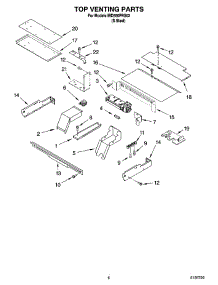 05 - Top Venting Parts, Optional Parts parts for Whirlpool Oven IBD550PRS02 from AppliancePartsPros.com
