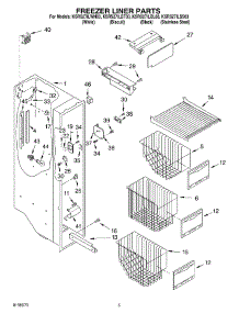 04 - Freezer Liner Parts parts for Kitchenaid Refrigerator KSRS27ILWH03 from AppliancePartsPros.com