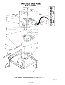 07 - Machine Base parts for Whirlpool Washer LA5578XSW1 from AppliancePartsPros.com