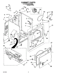 02 - Cabinet Parts parts for Whirlpool Dryer IGD4400SQ0 from AppliancePartsPros.com