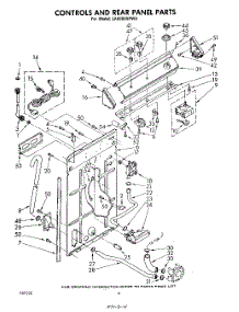 03 - Controls And Rear Panel parts for Whirlpool Washer LA6000XPW0 from AppliancePartsPros.com