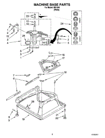 05 - Machine Base Parts parts for Whirlpool Washer IM41001 from AppliancePartsPros.com
