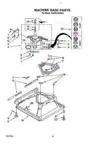 08 - Machine Base parts for Kitchenaid Washer KAWE564WAL3 from AppliancePartsPros.com
