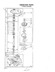 10 - Gearcase parts for Whirlpool Washer LA5570XPW3 from AppliancePartsPros.com