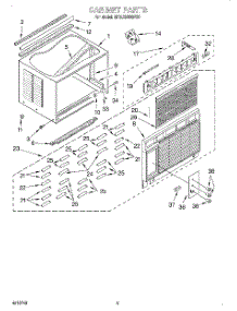 03 - Cabinet parts for Whirlpool Air Conditioner BPAC2400FS0 from AppliancePartsPros.com