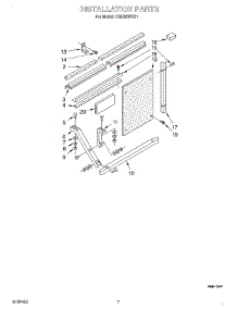 05 - Installation parts for Whirlpool Air Conditioner CAH25WC01 from AppliancePartsPros.com