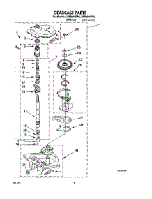 09 - Gearcase parts for Whirlpool Washer LSR8244BN0 from AppliancePartsPros.com