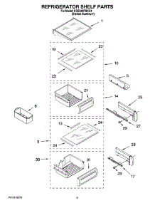 07 - Refrigerator Shelf Parts parts for Kitchenaid Refrigerator KSSS48FMXO3 from AppliancePartsPros.com