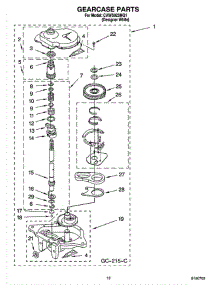 08 - Gearcase Parts parts for Whirlpool Washer CAWS923MQ1 from AppliancePartsPros.com