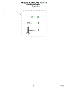 10 - Miscellaneous  Parts, Optional Parts (Not Included) parts for Whirlpool Washer CAWS923MQ1 from AppliancePartsPros.com