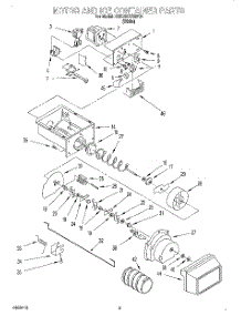06 - Motor And Ice Container parts for Whirlpool Refrigerator 3XKGN7050F01 from AppliancePartsPros.com