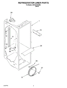 02 - Refrigerator Liner parts for Whirlpool Refrigerator 3XEC5THGKB00 from AppliancePartsPros.com