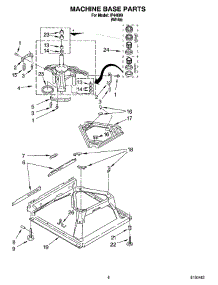 05 - Machine Base Parts parts for Whirlpool Washer IP44000 from AppliancePartsPros.com