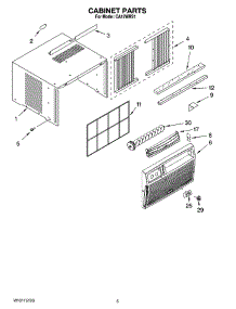 03 - Cabinet Parts parts for Whirlpool Air Conditioner CA12WRS1 from AppliancePartsPros.com