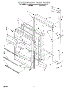 06 - Refrigerator Door parts for Kitchenaid Refrigerator KTRD18KAAL00 from AppliancePartsPros.com