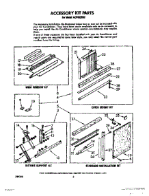 04 - Accessory Kit parts for Whirlpool Air Conditioner ACPS82XS0 from AppliancePartsPros.com