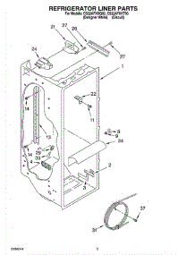 02 - Refrigerator Liner parts for Whirlpool Refrigerator CS22AFXKT03 from AppliancePartsPros.com